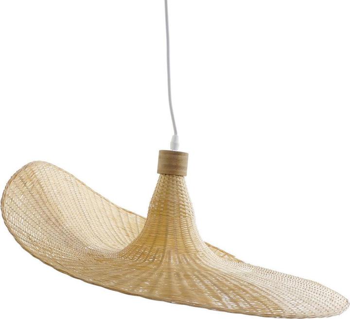 Produktbild DKD Home Decor Ceiling Light Multicolour Light brown Bamboo 50 W 220 V 58 x 58 x 22 cm