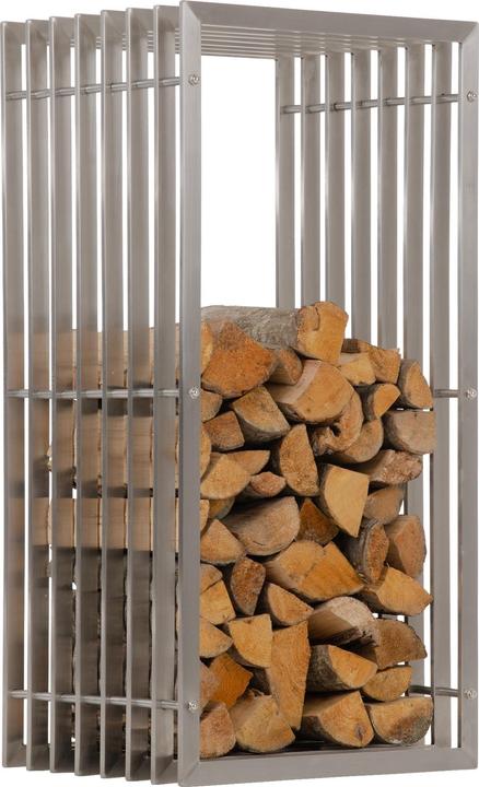 Immagine prodotto CLP Porta legna Irving 40x50x100, acciaio inox (40 x 50 x 100 cm)