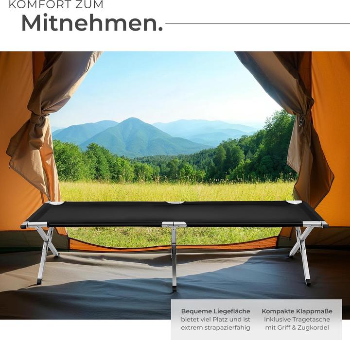 Actual product image tectake Camp bed