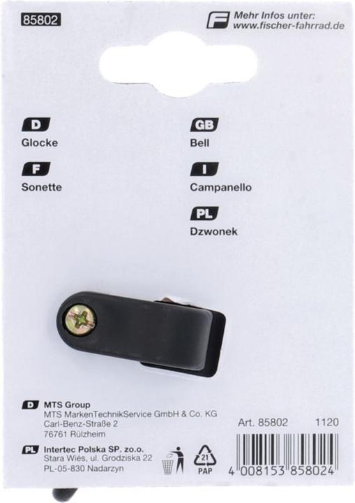 Actual product image Fischer Klingel