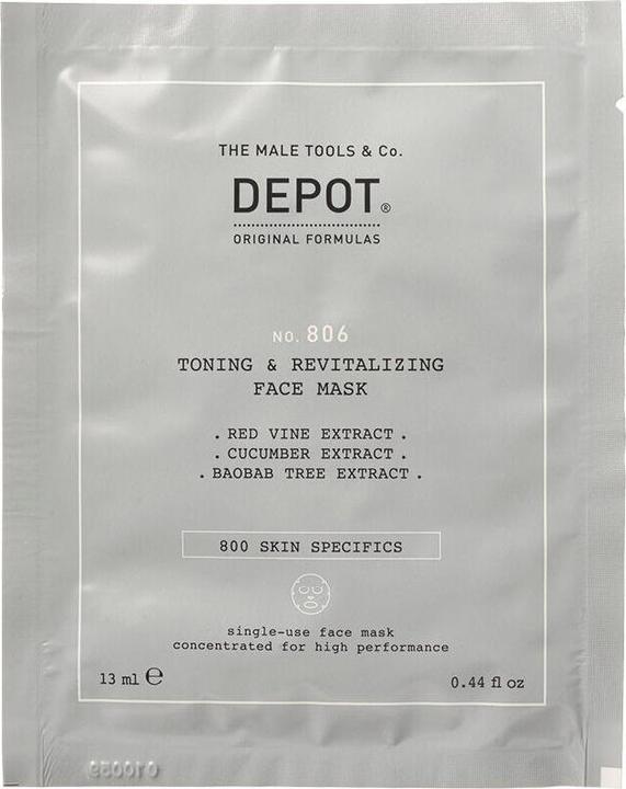 Image du produit Depot 806 Masque visage tonifiant et revitalisant pour hommes (156 ml)