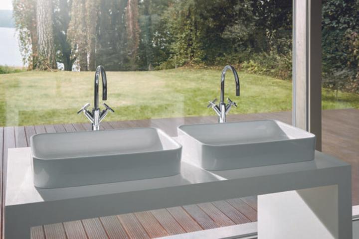 Produktbild Bette Art Aufsatz-Waschtisch ohne Hahnloch, A181 600 x 400 mm (600 mm, 400 mm)