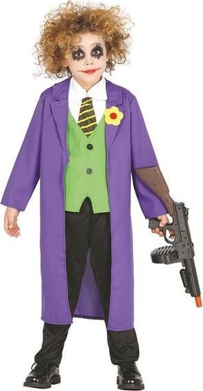 Actual product image Fiesta Luxe paarse horror clown the Joker verkleedkostuum - outfit - kinderen - halloween 140/152 (140)