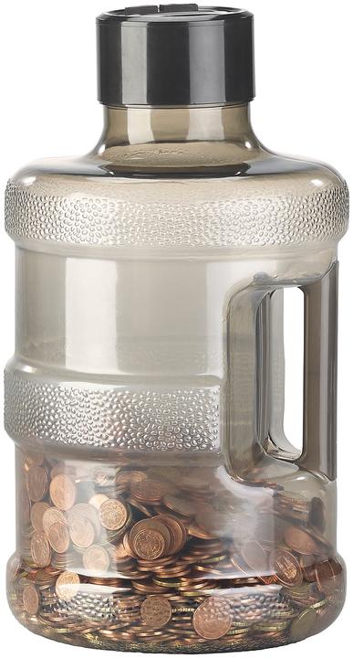 Actual product image Infactory XXL jumbo money box with electronic coin counter (18 x 18 x 33 cm)