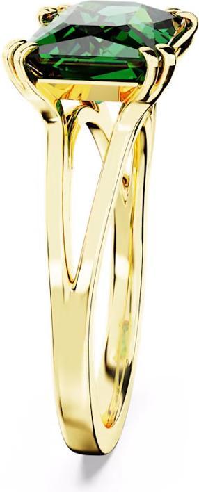 Actual product image Swarovski Matrix Cocktail Ring Rectangle Cut Green Gold (58)