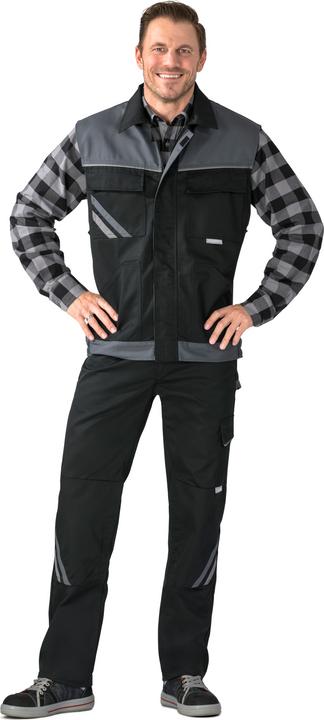 Actual product image Planam Waistcoat black/slate/zinc S M (M)