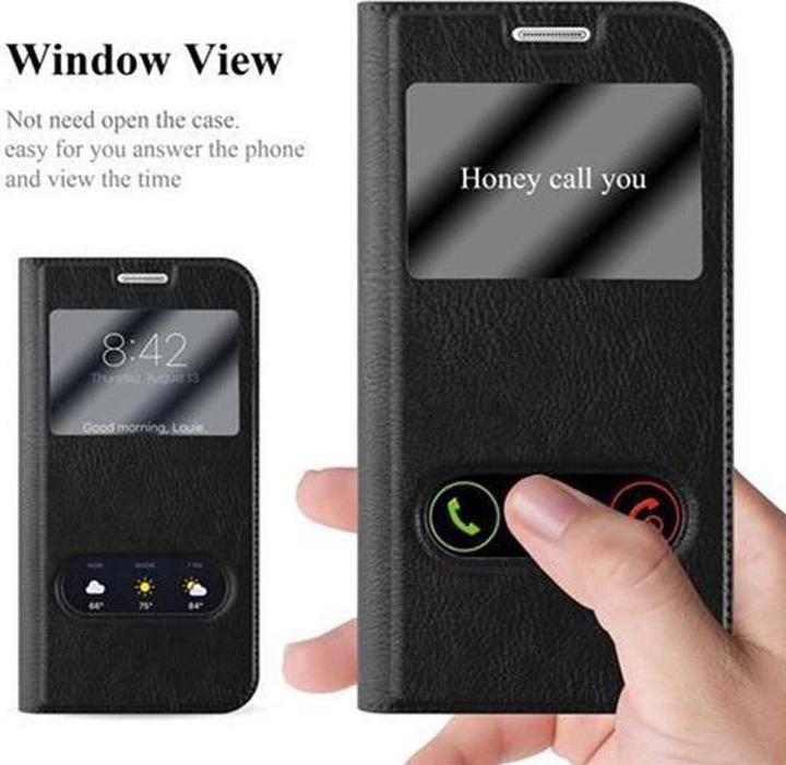 Produktbild Cadorabo Book mit View Doppelfenster Cover (Samsung Galaxy S6 Edge)