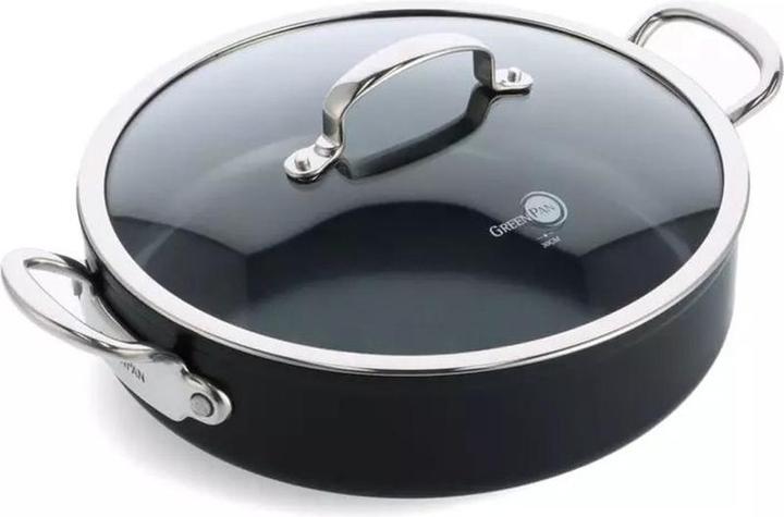 Actual product image Greenpan Barcelona Pro Stoofpan met keramische antikleeflaag 30 cm (Aluminium)