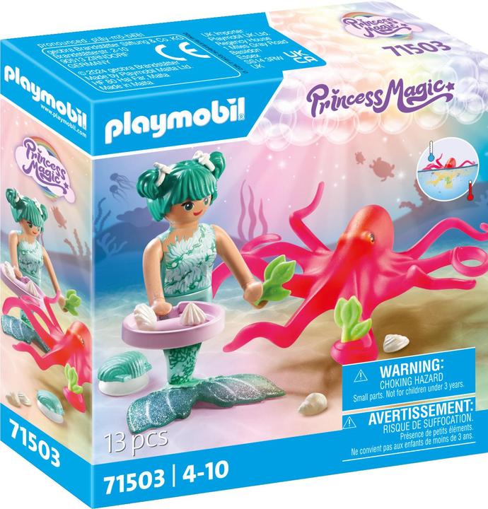 Actual product image Playmobil Mermaid with colour changing octopus (71503, Playmobil Princess Magic)