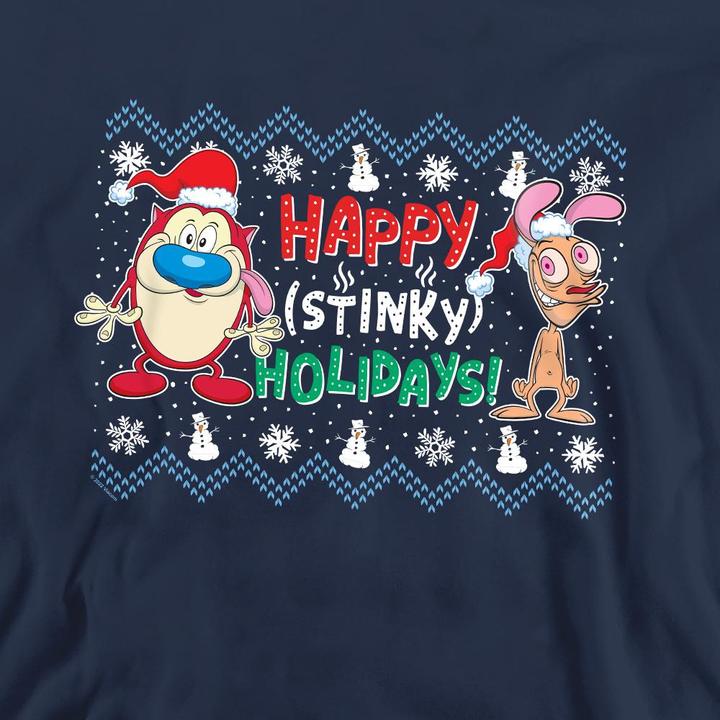 Produktbild Ren & Stimpy Happy Stinky Holidays Sweatshirt (XL)