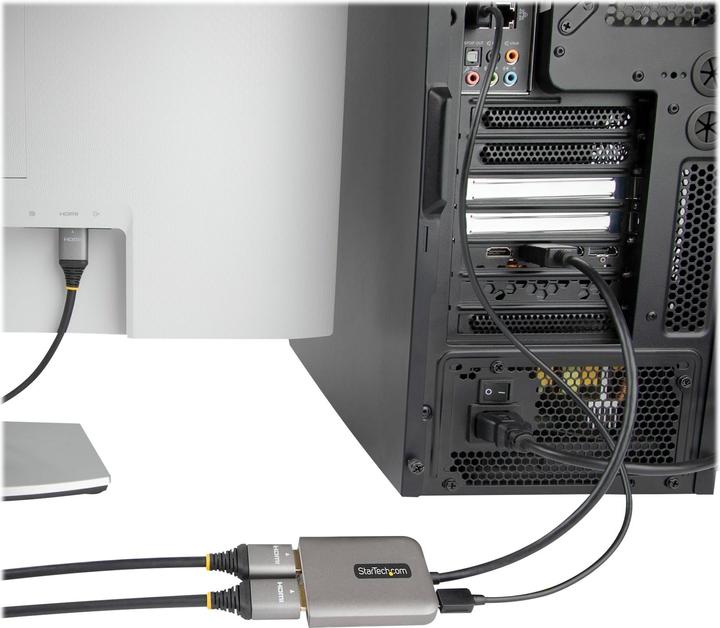 Produktbild StarTech com DP to Dual HDMI MST HUB - Dual HDMI 4K 60Hz - DisplayPort Multi Monitor Adapter with 1f (4.30 cm)