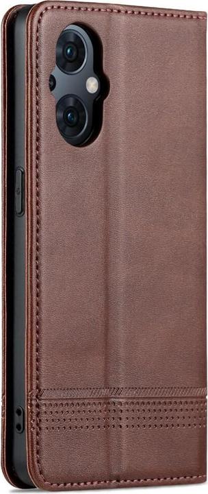 Produktbild Cover-Discount OPPO Reno8 Lite - Stand Flip Case Hülle braun (Oppo Reno 8 Lite 5G)