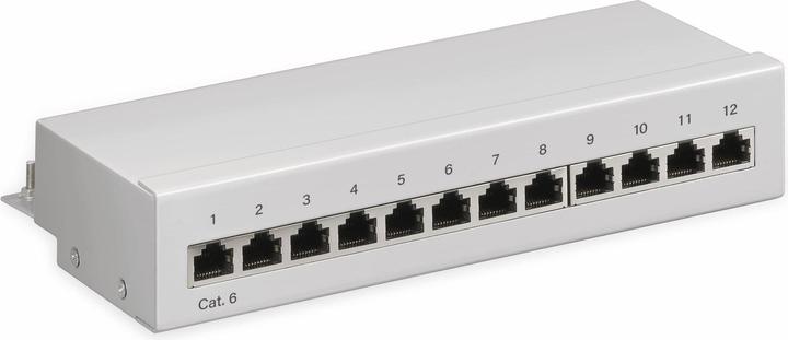 Produktbild Goobay CAT 6 Mini/Desktop Patch Panel, 12 Port, Grau