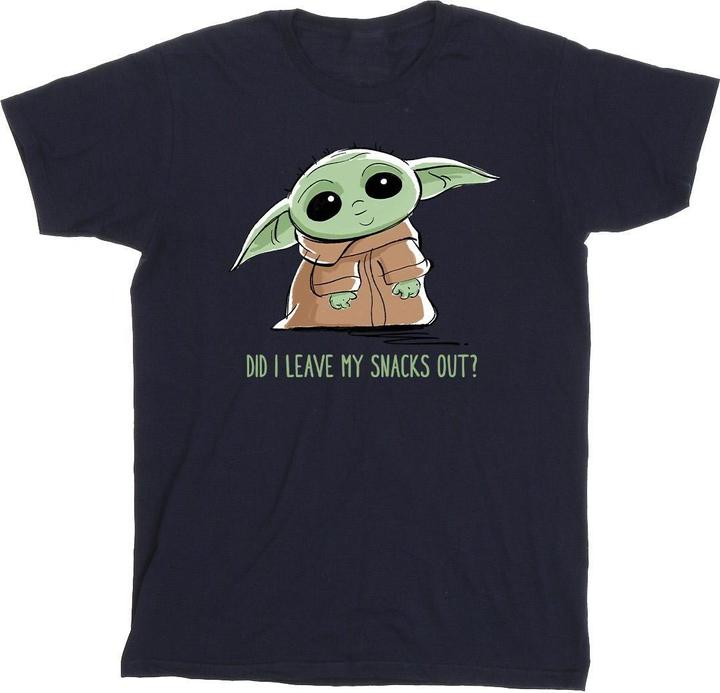 Actual product image Star Wars Mens The Mandalorian Grogu Snacks Meme T-Shirt (3XL)