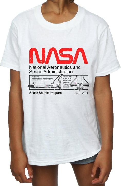 Immagine prodotto Nasa Classic Space Shuttle Maglietta Ragazze (140, 146)