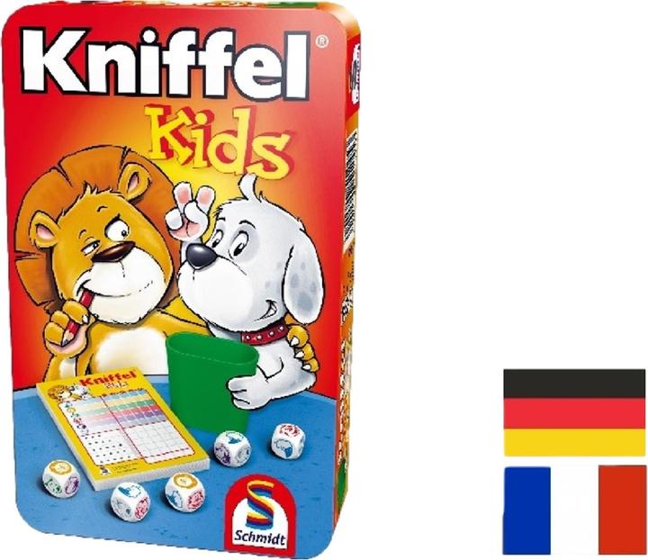 Productafbeelding Schmidt Spiele Yahtzee Kinderen Metalen Blik (Duits, Frans, Italiaans)