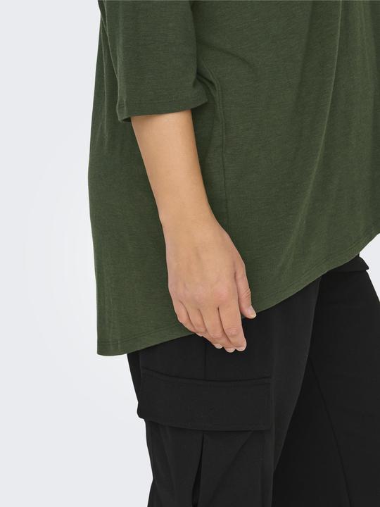 Image du produit Only Top curvy à la coupe décontractée et aux manches 3/4 Top (S)