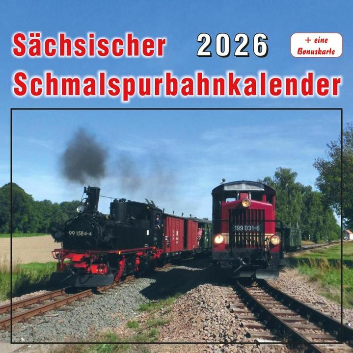 Image du produit Calendrier des chemins de fer à voie étroite en Suisse 2026 (16 x 16 cm, Allemand)