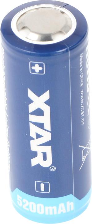 Produktbild Xtar Akku 26650 PCB geschützt, 26,5x68,2mm (1 Stk., 5200 mAh)