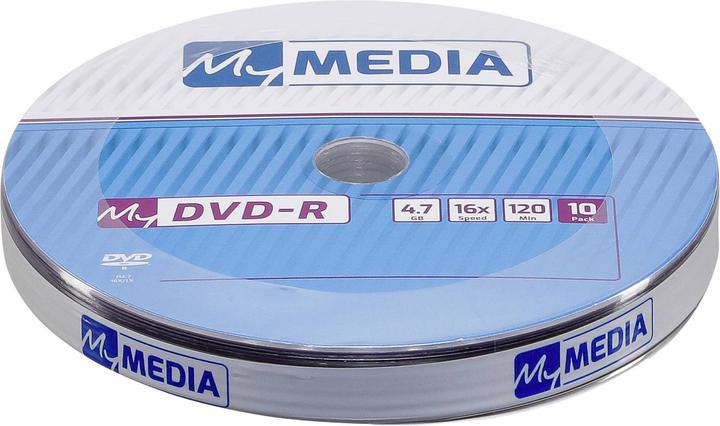 Immagine prodotto MyMedia 1x10 DVD-R 4.7GB 16x Velocità argento opaco Wrap (10 x)