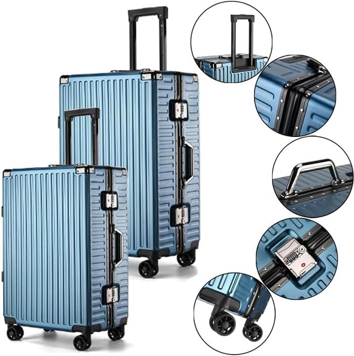 Image du produit Int'x 2-teiliges Hartschalenkofferset mit TSA-Schloss (91 l, Bagage à main (jusqu'à 50l), L (90 - 115l))