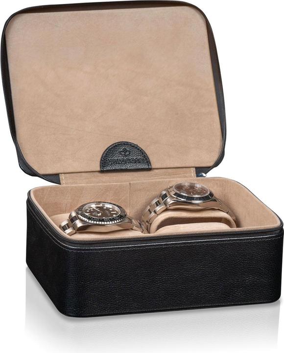 Image du produit Windrose Beluga boîte à montres 19 cm cuir