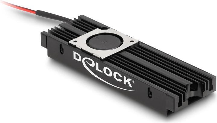Produktbild Delock Kühlkörper mit Lüfter für M.2 SSD 2280 schwarz