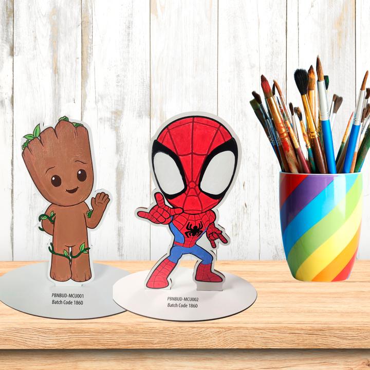 Actual product image Craft Buddy Spiderman XL Buddy, Paint By Numbers Kit