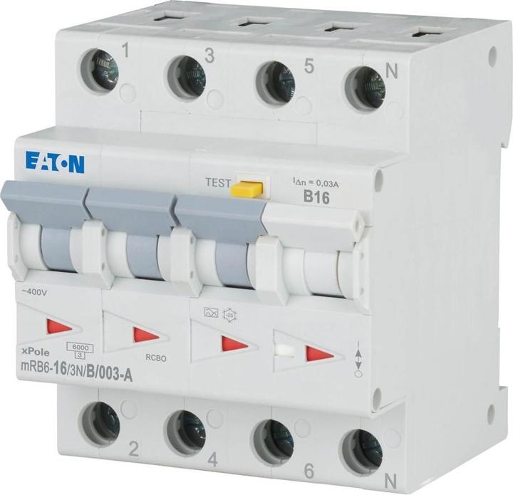 Actual product image Eaton MOE MRB6-16/3N/B/003-A FI/LS combination switch 16A