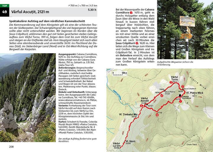 Produktbild Wanderführer / Rumänien Südkarpaten (Deutsch, Birgitta Gabriela Hannover Moser, 2022)