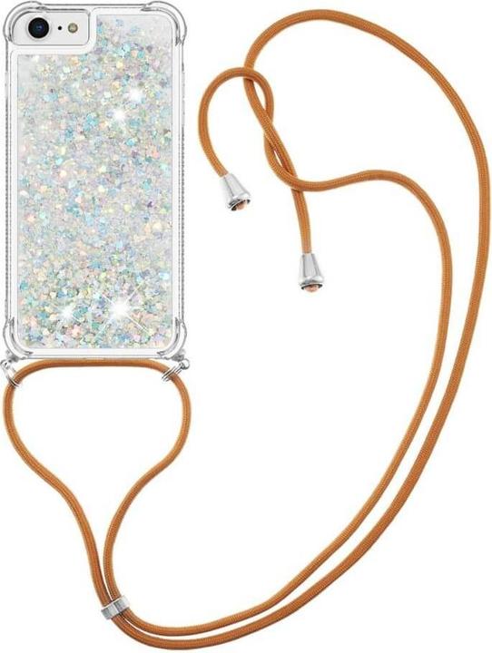 Image du produit Cover-Discount iPhone SE / 8 / 7 - Étui scintillant avec bandoulière blanc (Apple iPhone 8, Apple iPhone 7)