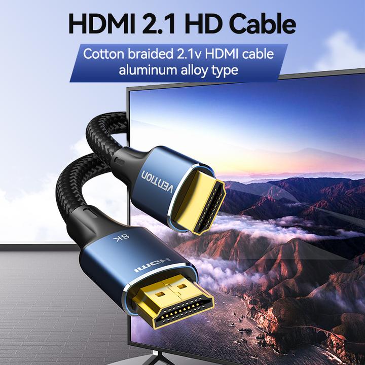 Produktbild Vention HDMI-A 8K Cable 3m ALGLI (Blue) (1 m, HDMI)