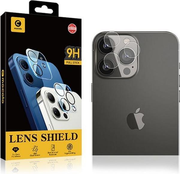 Actual product image Mocolo 2.5D protection glass for triple camera (1 Piece, Apple iPhone 13 Pro Max)