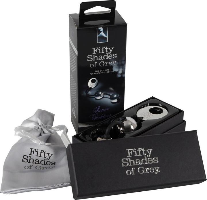 Actual product image Fifty Shades of Grey Inner Goddess Silver Pleasure Balls