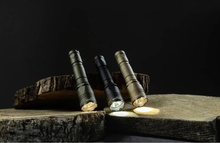 Actual product image ArmyTek Dobermann Pro Magnet USB Sand Warm LED torch with wrist strap, with holster battery-powered (15 cm, 1400 lm)