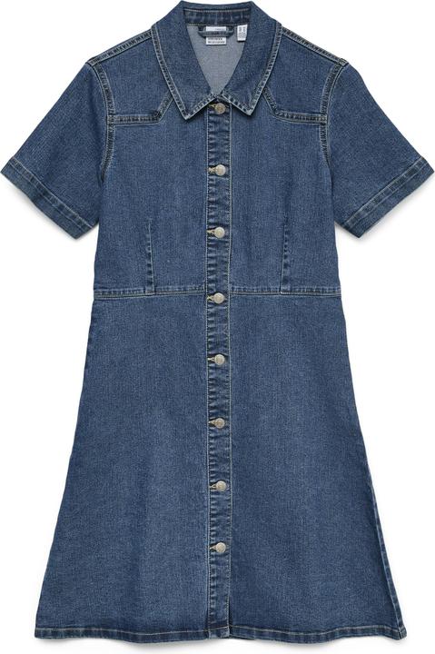Vero Moda VMAMANDA Kurzes Kleid Jeanskleid
