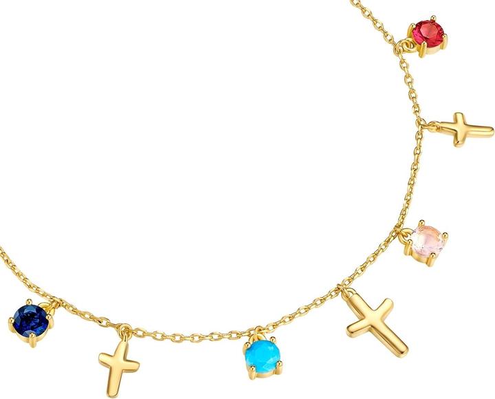 Actual product image Yokoamii Ladies bracelet cross - 36302 (17 cm, Brass)