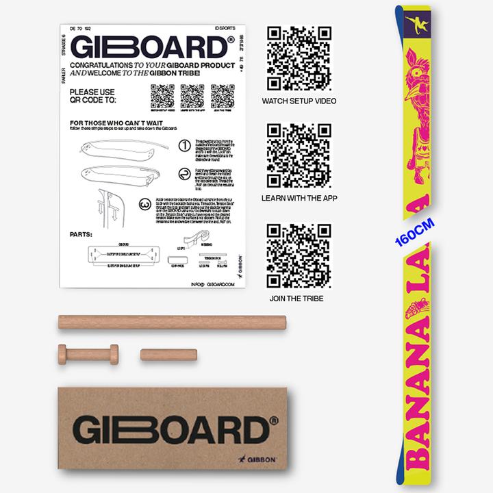 Produktbild Gibbon Giboard Webbing Bananalama (1.60 m)