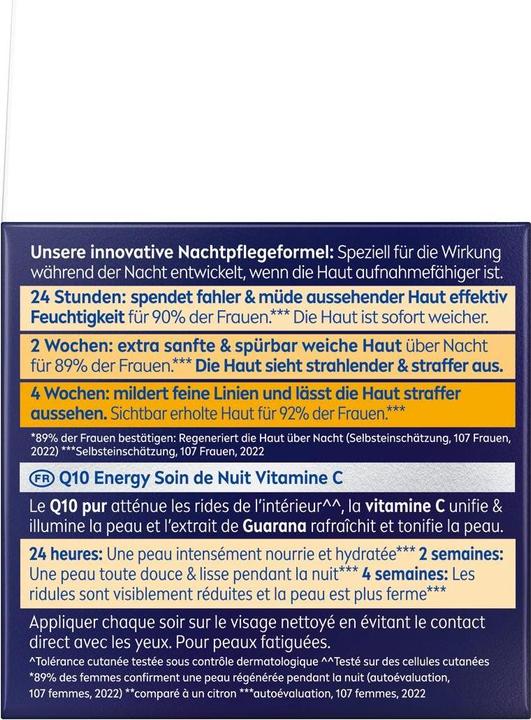 Image du produit NIVEA Q10 Energy anti-rides (50 ml, Baume visage)