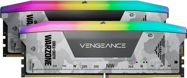 Produktbild Corsair RAM D5 6400 32GB C32 Vengeance RGB K2 W (2 x 16GB, 6400 MHz, DDR5-RAM, DIMM)
