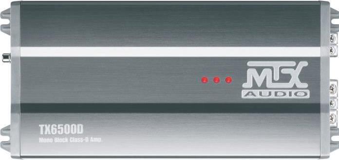 Actual product image MTX Audio MTX TX6500D amplifier 12V Mono Class D block 1 x 500 W RMS aluminum (Amplifier)