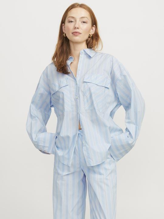 Produktbild JJXX Jxava Poplin Ls O-Size Pock Shirt Wvn Ln (XL)