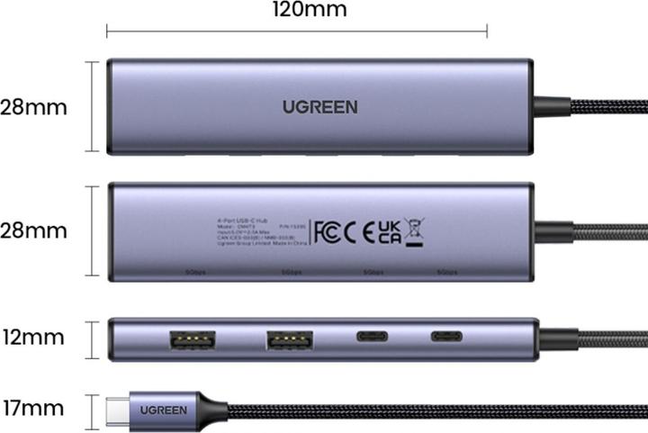 Produktbild Ugreen CM473 (USB-C, 4 Ports)