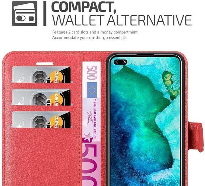 Actual product image Cadorabo Book with stand function cover (Honor View 30 Pro)