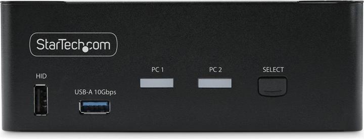 Actual product image StarTech COM 2-Port Dual-Monitor DisplayPort KVM Switch DP 1.4 8K 60Hz 4K 144Hz 2x USB 3.2 10Gbps Po