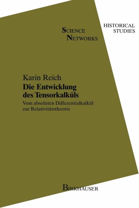 Actual product image The development of the tensor calculus (Dutch, Karin Reich, 2012)