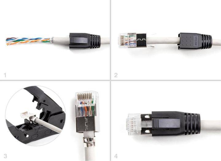Actual product image Delock Network cable (S/FTP, CAT6a, 0.02 m)