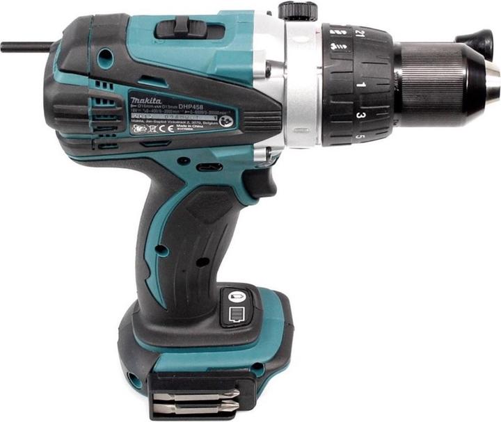Productafbeelding Makita DHP 458Z Accu klopboormachine 18V 91Nm + 100 stuks Bit & Boorsleutelset (Oplaadbare batterij)