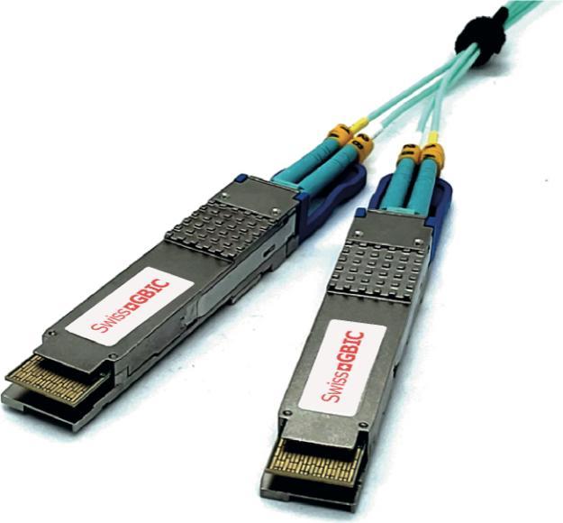 Actual product image SwissGBIC AOC 400Gb Active 1m 740-090164
