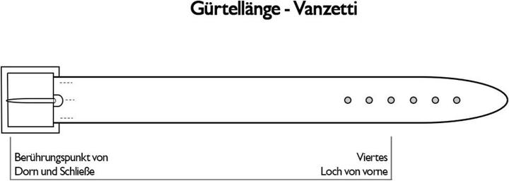 Actual product image Vanzetti Leather belt (105)
